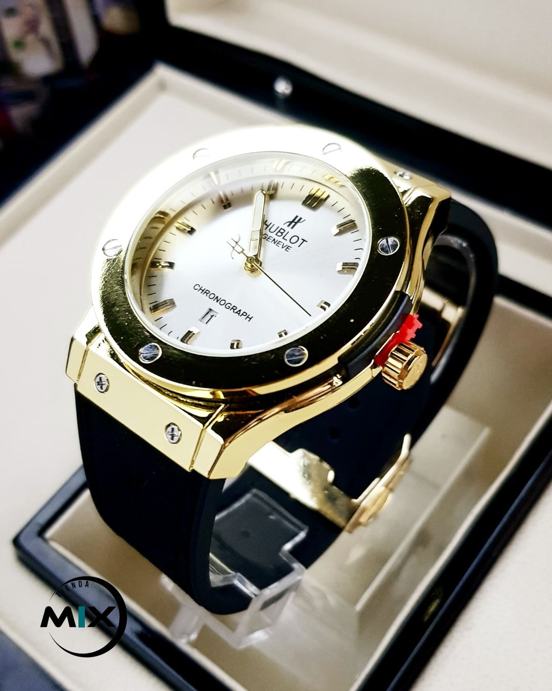 RELOJ HUBLOT POINT CUERO