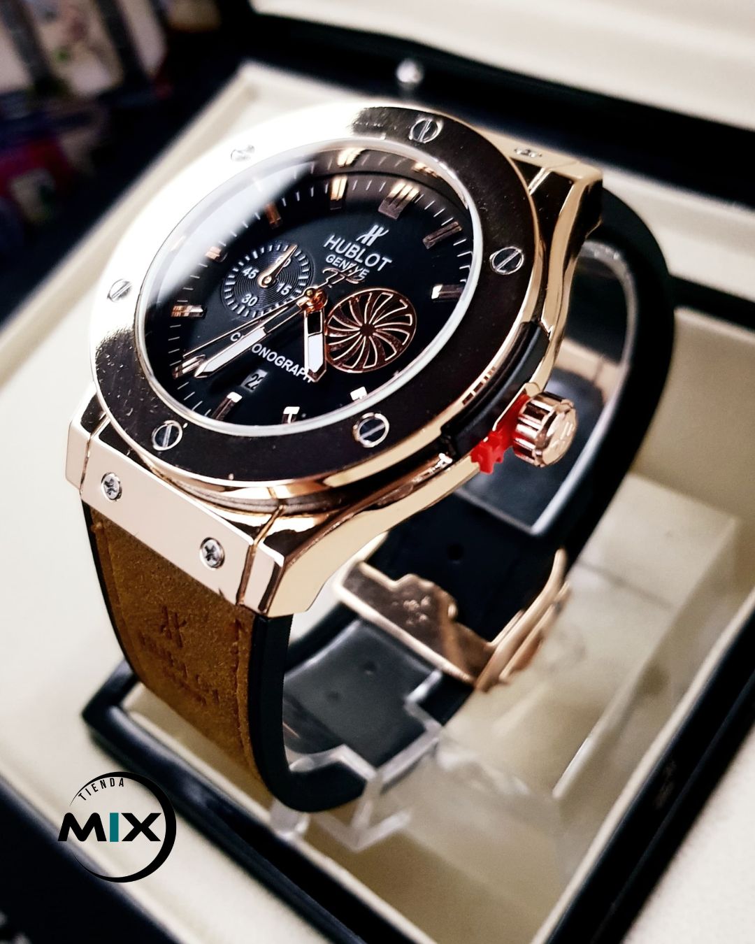 RELOJ HUBLOT FOCUS CUERO