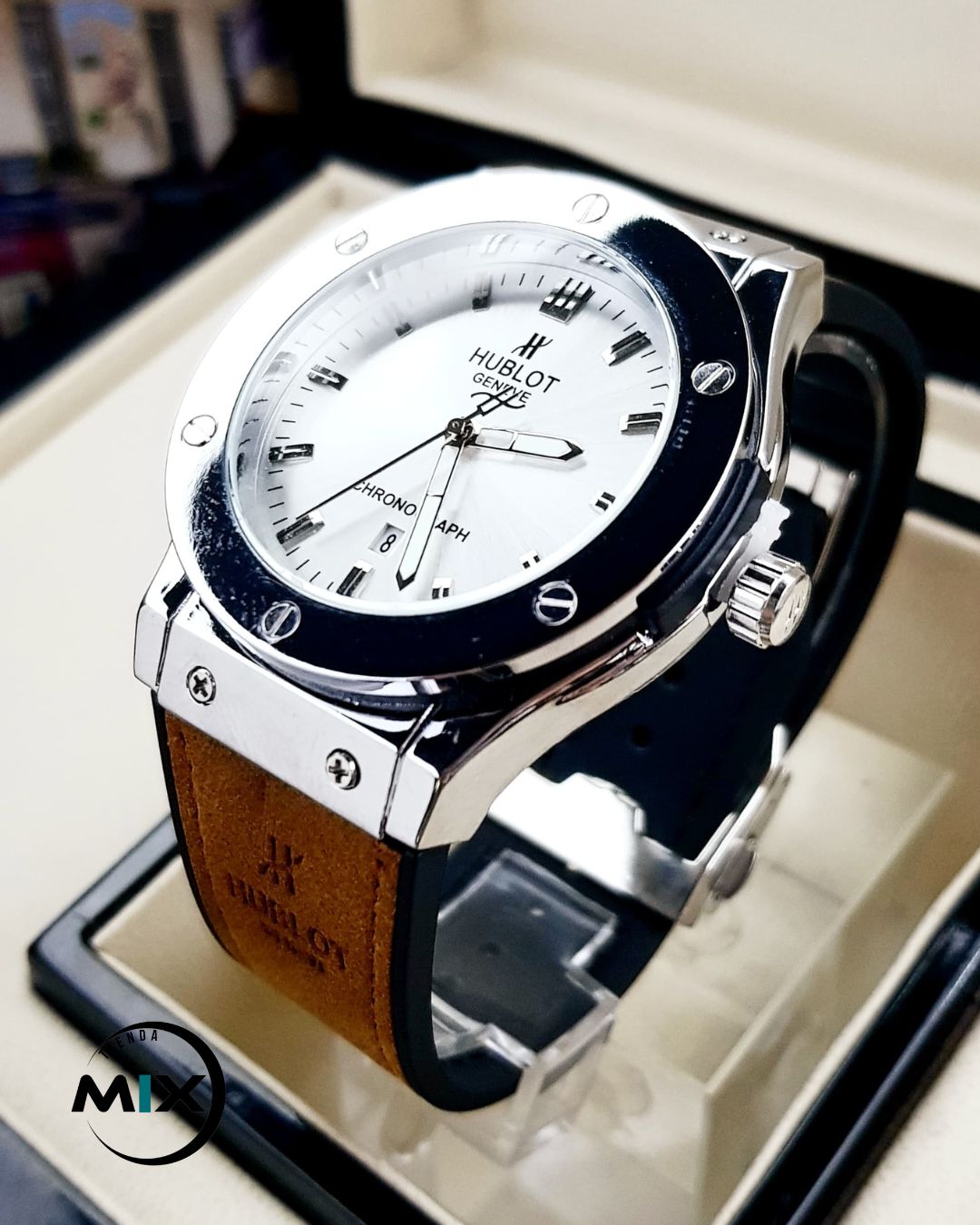 RELOJ HUBLOT POINT CUERO