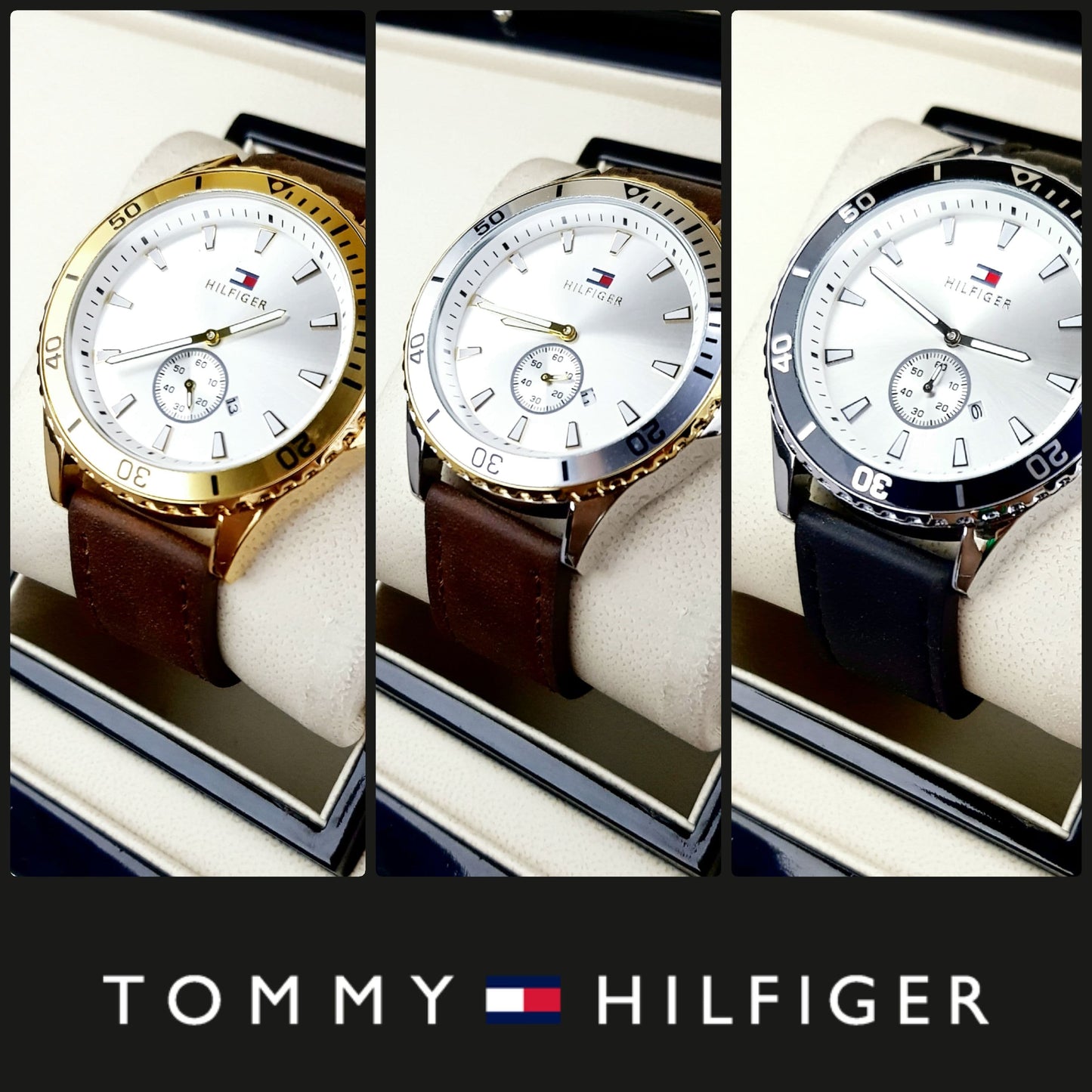 RELOJ TOMMY CUERO