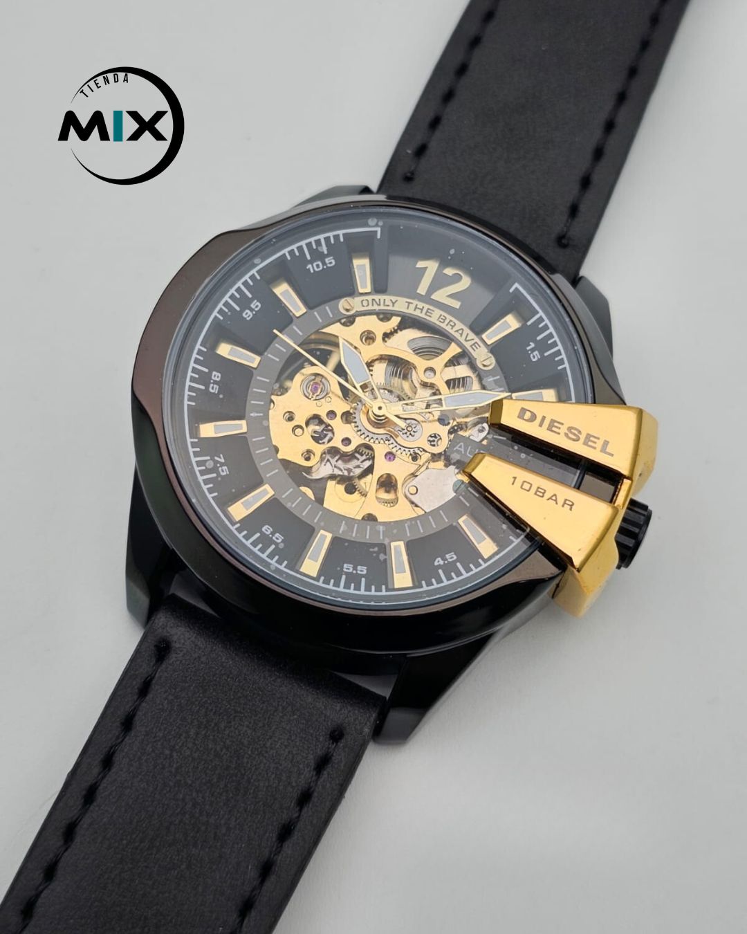 RELOJ DIESEL AUTOMÁTICO CUERO