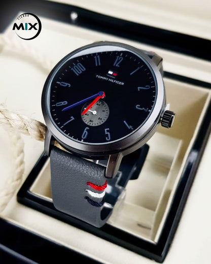RELOJ TOMMY CUERO