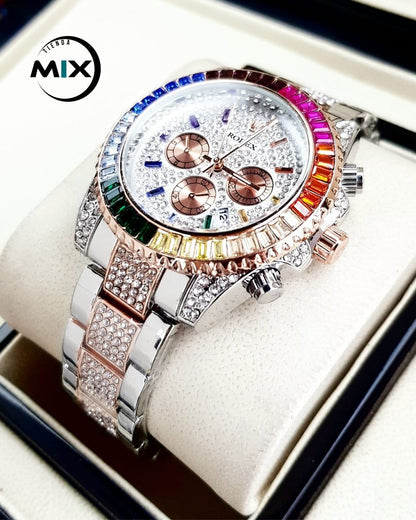 RELOJ ROLEX CUBANO RAINBOW