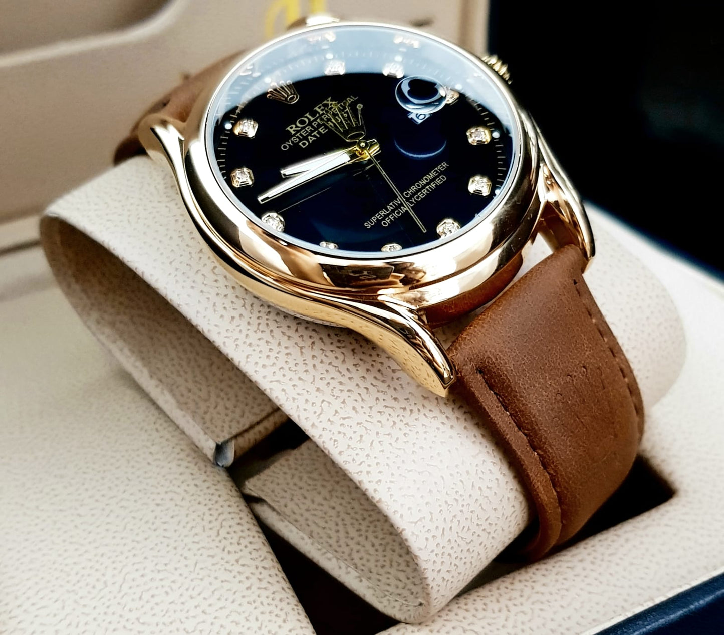 RELOJ ROLEX CUERO